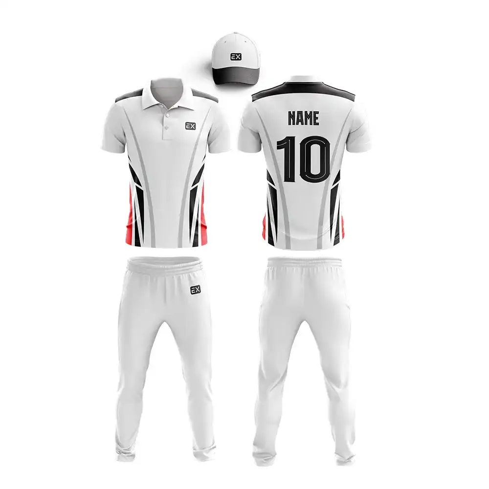 Full-Sleeve White Cricket Jerseys 2023